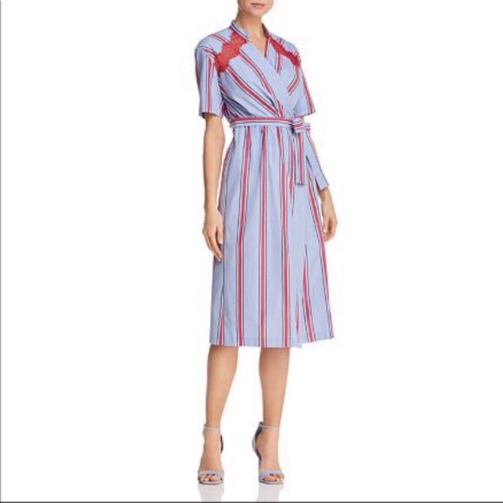 Sandro Paris - Stripe wrap dress